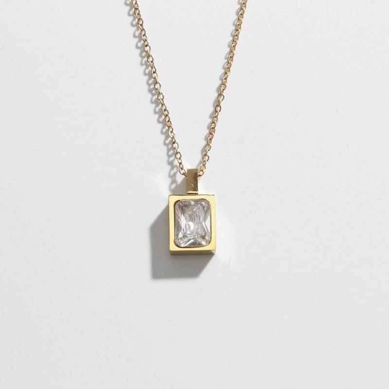 Diamond Charm Necklace - Biella Vintage