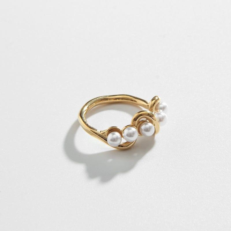 Triple pearl ring discount