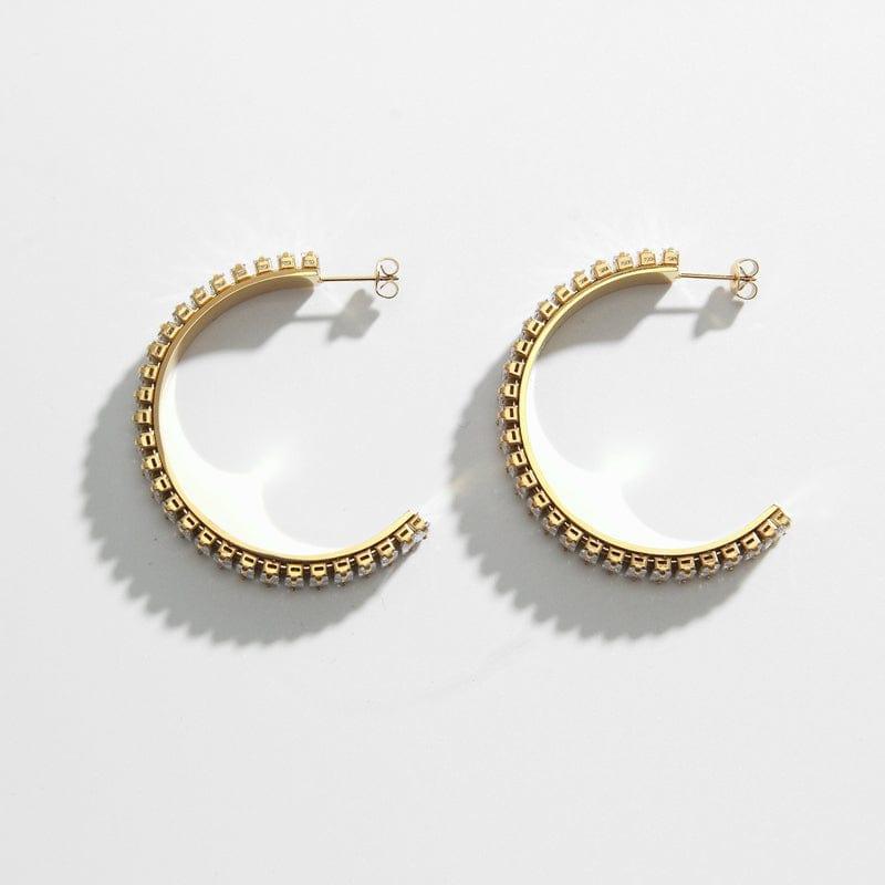 Big diamond hoops sale