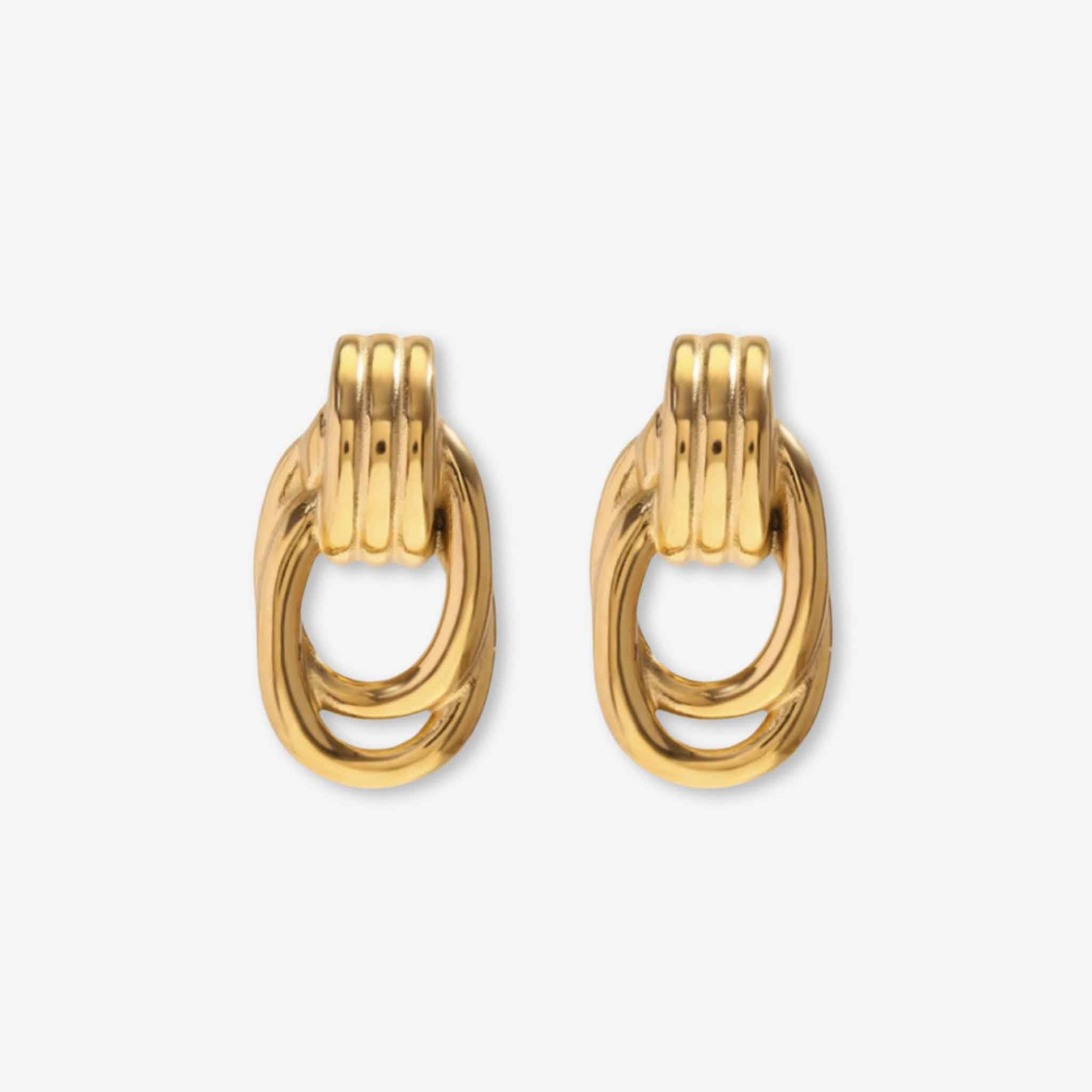 Knot Gold Earrings