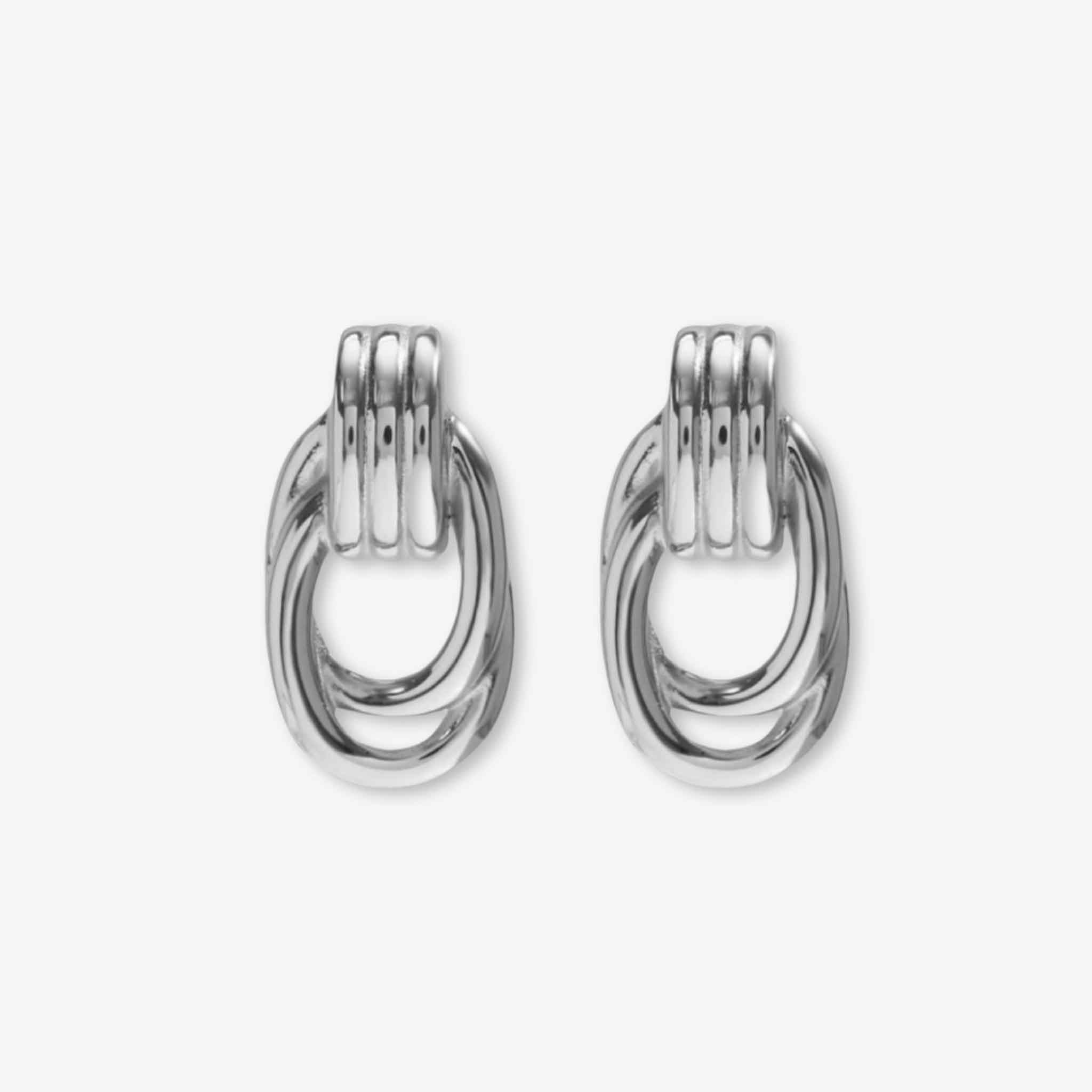 Knot Silver Earrings