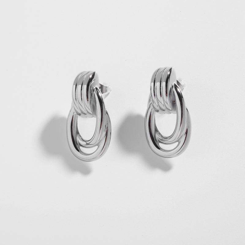 Knot Silver Earrings