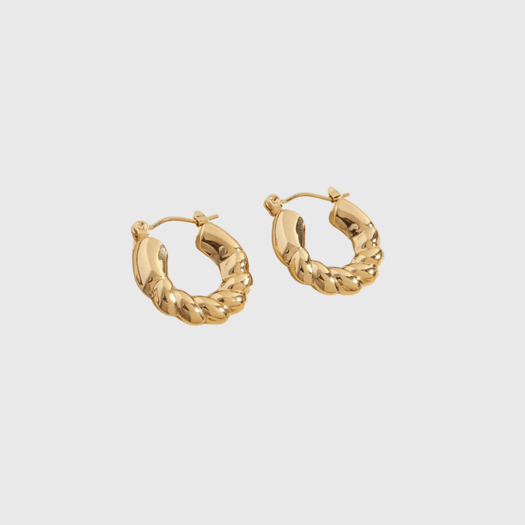 Golden hour hoop earrings - Biella Vintage