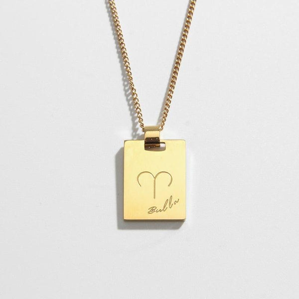 Aries Necklace Gold Plated Necklace Biella Vintage