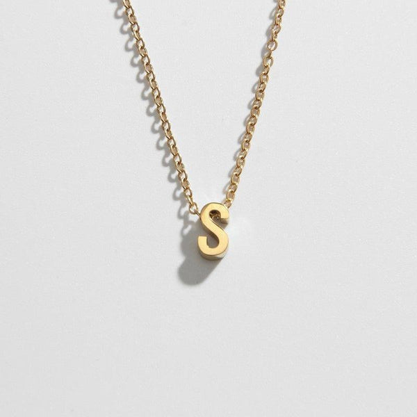 Necklace with shop the letter s