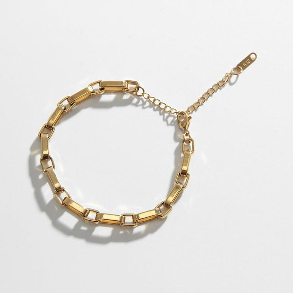 Rectangle top link bracelet