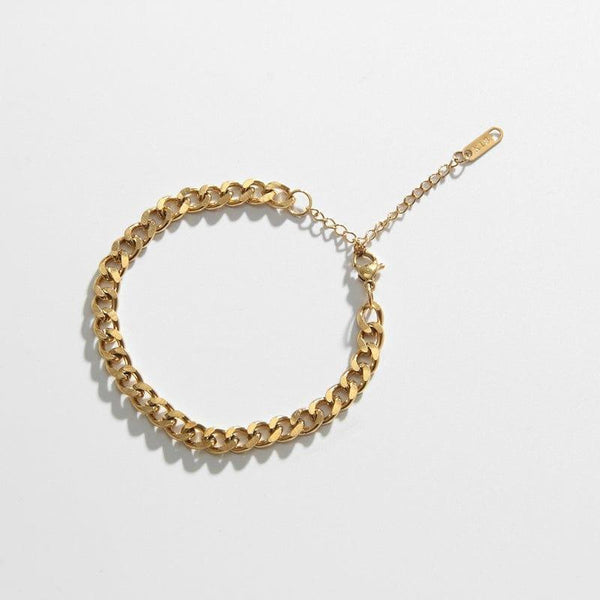 Gold plated store curb bracelet