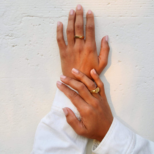 Vintage signet ring store womens
