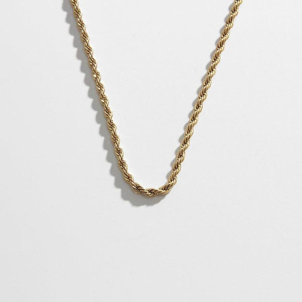 Gold Plated Rope Chain Gold Plated Chain Biella Vintage